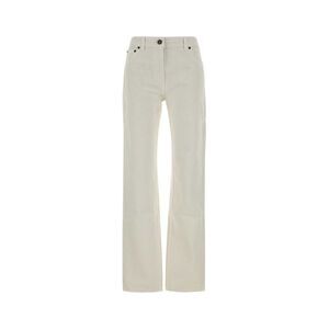 Magda Butrym Women White Denim Jeans
